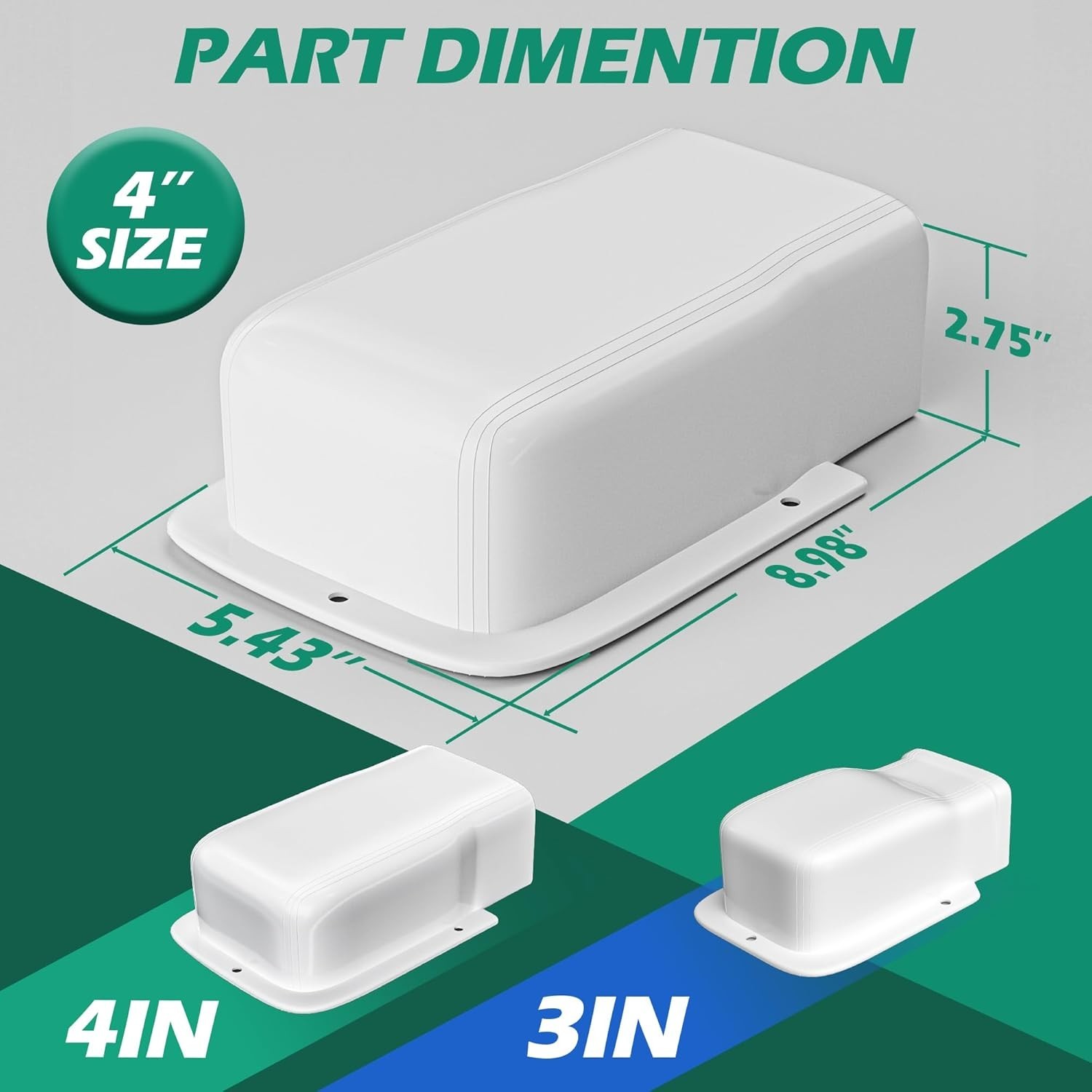 4" Width Wall Cover, Mini Split Line Set Cover Accessories for Mini Split Air...