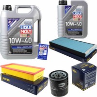 Inspektionskit Filter Liqui Moly ÖL 6L 10W-40 FüR Peugeot 807 E 2.2 Hdi 2.0
