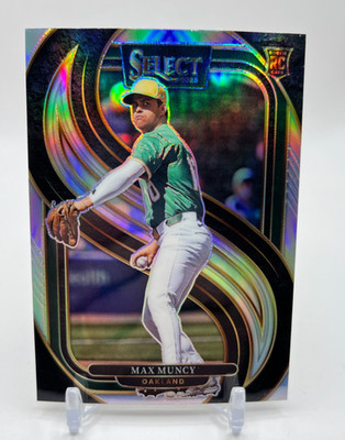 2025 Panini Select Max Muncy Premier Level #160 Silver Prizm (RC)