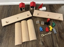 Vintage 33210 BRIO Wooden Train Large Harbour Set 1990 - Almost complete