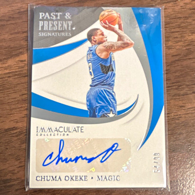 Panini 2020-21 Past & Present Signatures Chuma Okeke #PPS-CHU Gold Auto /10