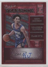 2021-22 Donruss Elite Rookie Yearbook Auto Keon Johnson #RY-KJO Auto 03rx