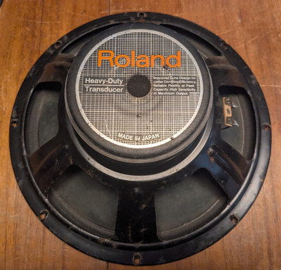 1980er Roland Jazz Chorus 12'' Lautsprecher für JC-120 Silber Kegel - Ersatzteile Reparaturen