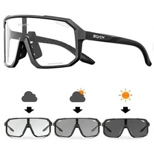 Sportbrille UV400 Photochrome Sonnenbrille MTB Fahrradbrille Selbsttönend Bike