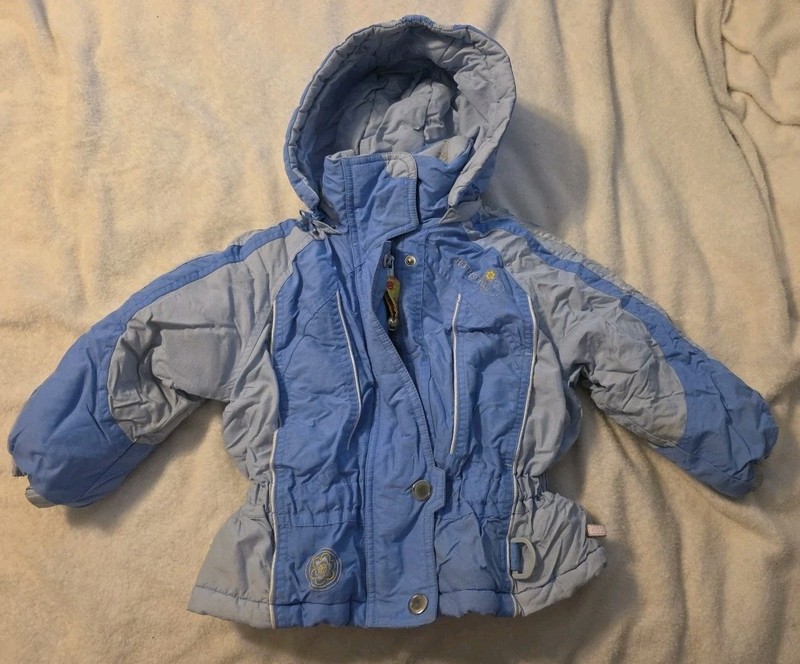 Rothschild Toddler Girl's Size 3T Blue Winter Ski Coat w/ Removable Hood