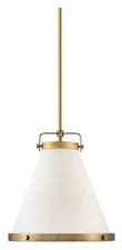 Hinkley Lighting 4997LCB Lexi 1 Light 14" Wide Pendant - Lacquered Brass
