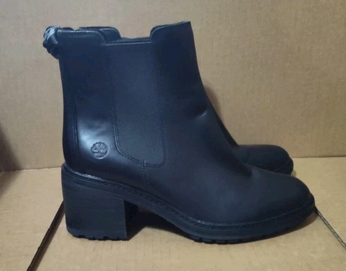 Timberland Sienna Womens Size 9 High Chelsea Boots Dark Brown Leather A21CC