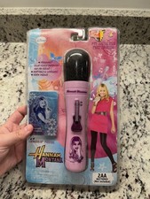 NEW Disney Hannah Montana Microphone FM Wireless Portable  Hologram Card