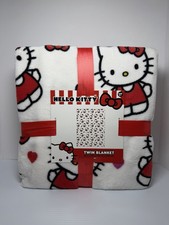Hello Kitty Red Bow 60 x 90" Super Soft Blanket NWT Twin