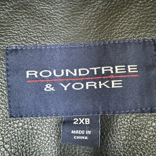 Roundtree & Yorke Big Man Faux Fur Jacket Fleece Lined Heavy Weight Black 2XB image 15