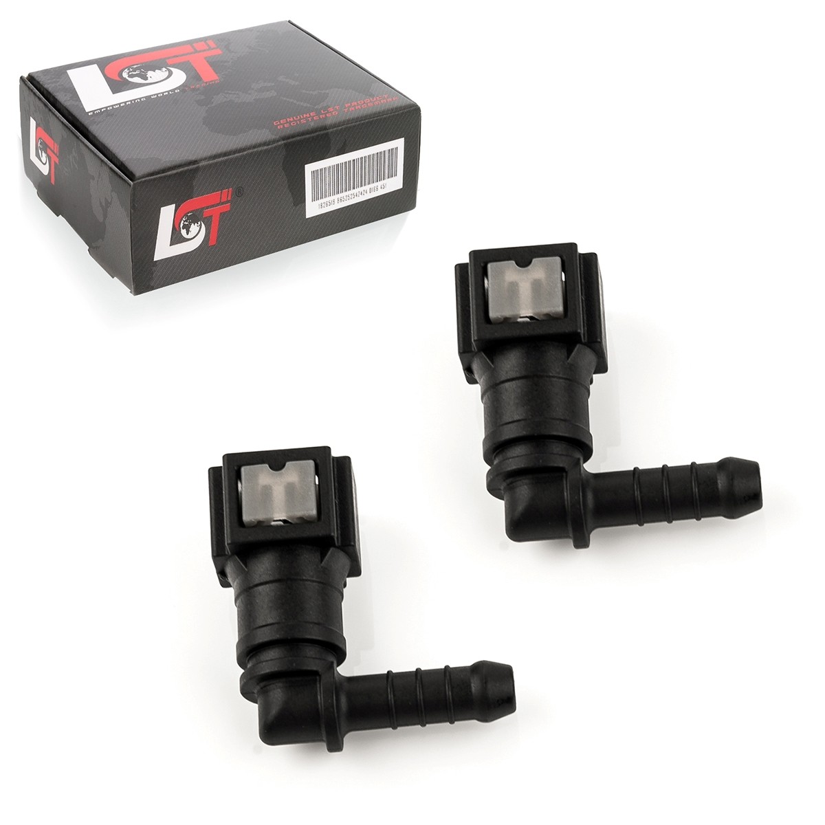2X Quick Release Fuel Line Coupling L-Piece 6.3X6Mm For Mazda