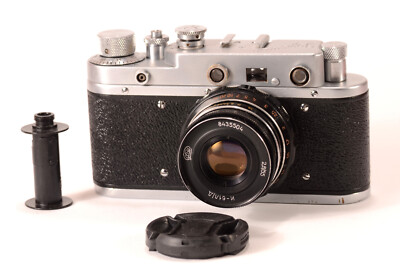 Zorki-C Zorkiy Serviced CLA, LEICA USSR Film 35mm Camera Industar-61L/D 2.8 Lens