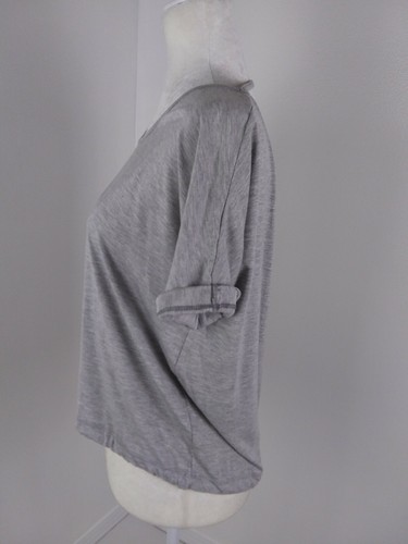 Whitney Port Workout Top Women's Small Gray SWEAT Open Front/Back Activewear - Picture 3 of 6