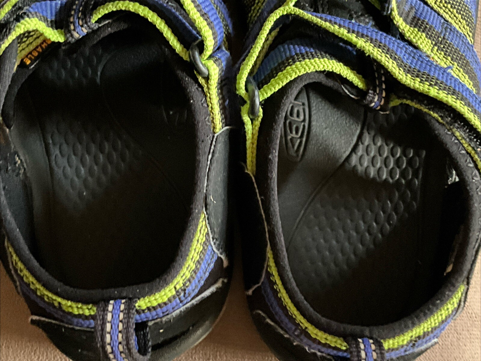 Sandali sportivi Keen Newport H2 nero blu verde impermeabili taglia 4 ottime condizioni