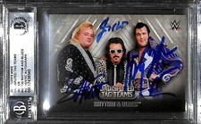Honky Tonk Man Valentine Jimmy Hart Signed WWE 2016 Trading Card /50 BAS COA