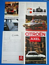 N°C.4114 / CITROEN AXEL  / dépliant en  français 07/1986