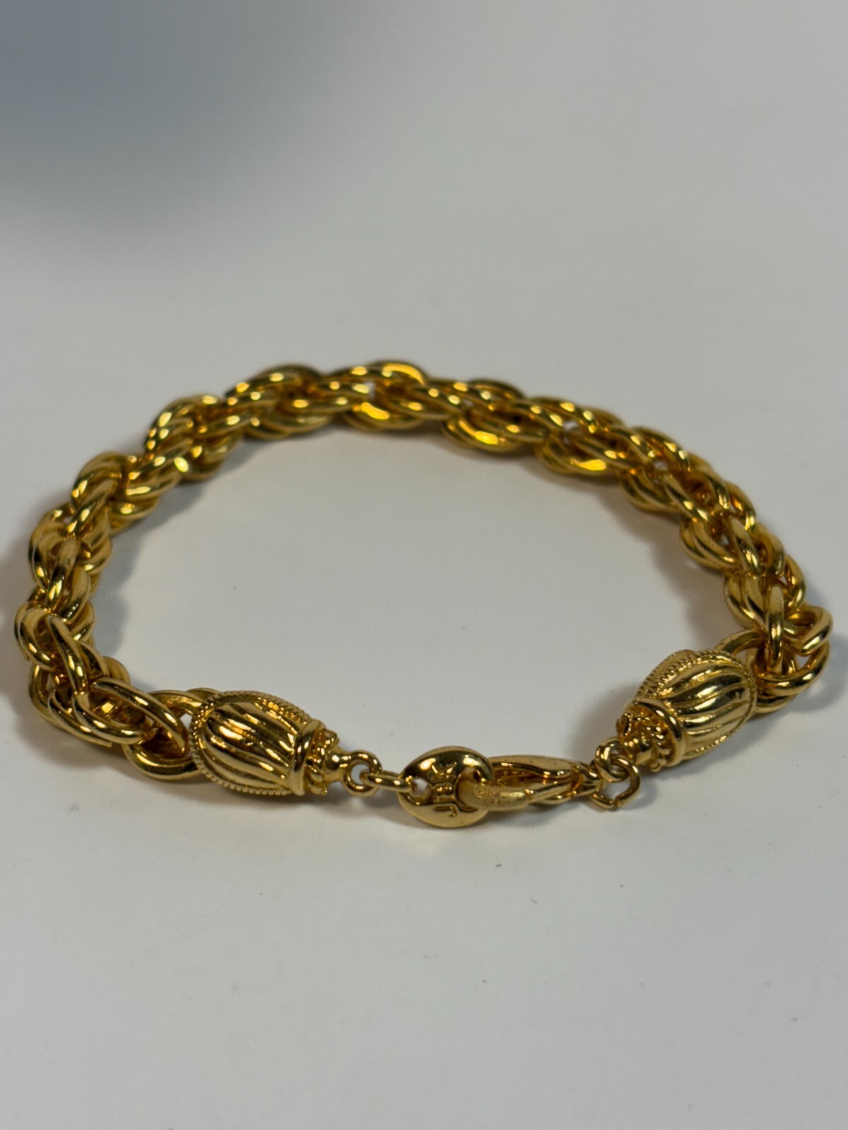 Vintage Bracelet  JBK Jackie Kennedy Collection in Gold Tone Signed 7 inch