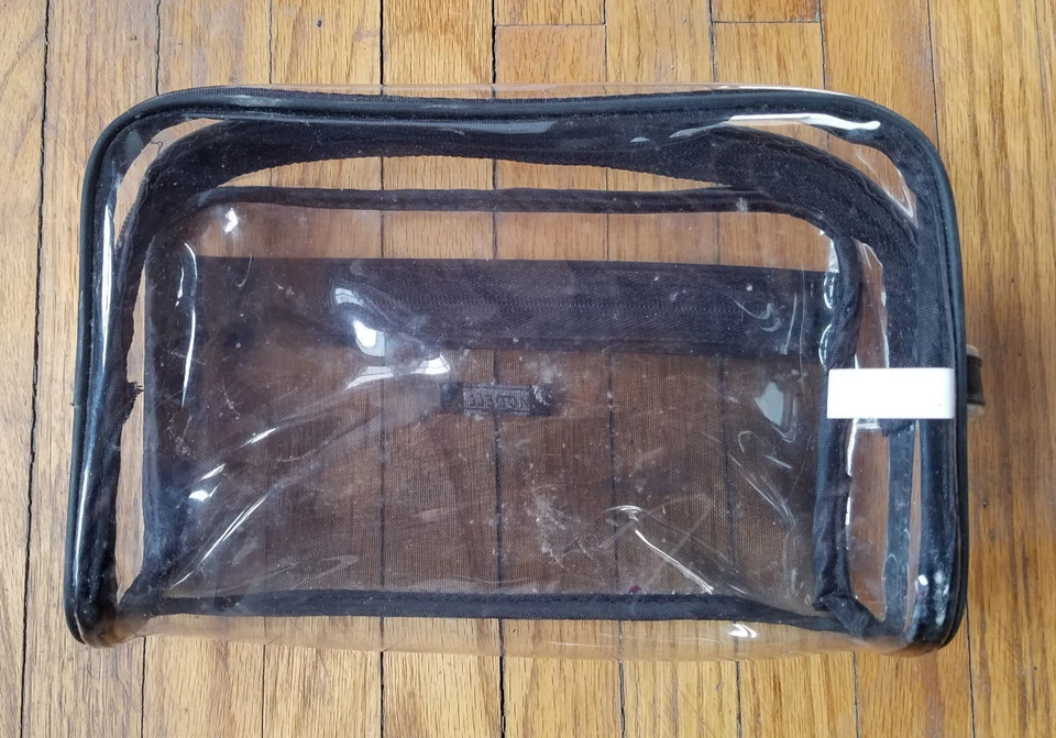 CLEAR Modella Zippered Makeup Cosmetic Bag Organizer - Image 2 of 3