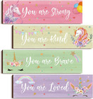 4 Pcs Unicorn Room Decor for Girls Bedroom Unicorn Wall Rainbow Girls Room Decor