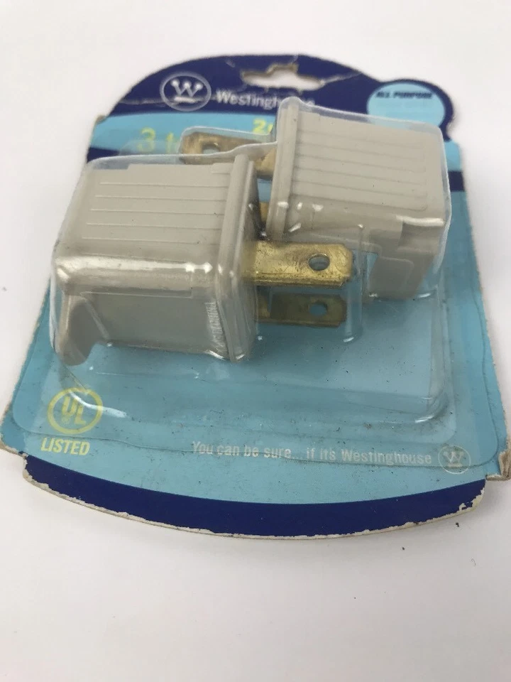 ADAPTADOR WESTINGHOUSE 3 A 2 ADAPTADOR DE 3 HILOS A 2 HILOS PAQUETE DE 2 - 3 PUNTAS A 2 Foto 2 de 3