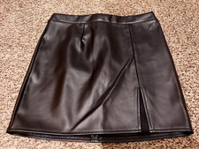 rue 21 Faux Leather Mini Skirt Black Size M