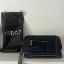 NWT VERSACE TOILETRY CASE TRAVEL BAG MENS DOP...