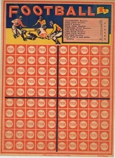 Punch Cards - Three - Football - Girl's Names - Box of Cherries - Undated