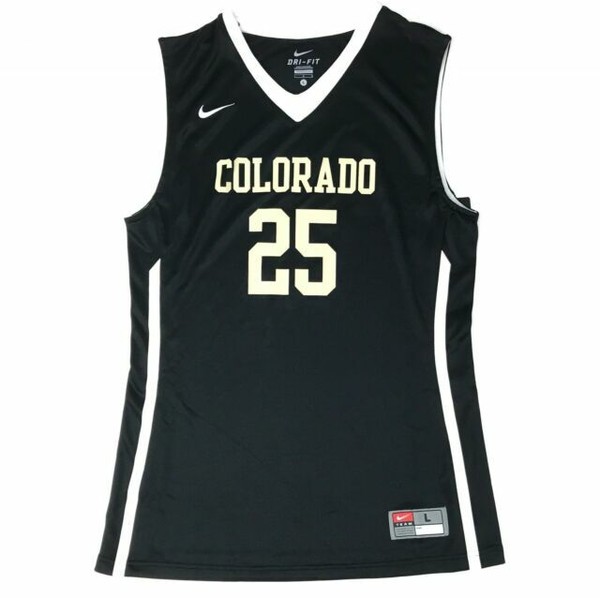 Nike Colorado Jersey 25 Size Large College 626671 Black Gold Basketball