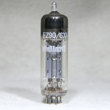 Mullard 6X4/EZ90 Square Getter Gray Plate Rec...
