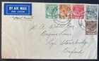 1937 Singapore Straits Settlements Airmail Cover To Lye England — photo 1