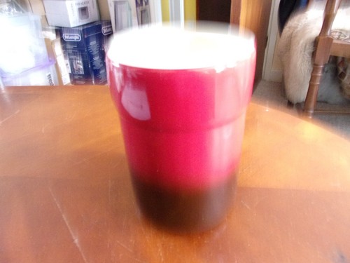 DENBY CHERRY RED UTENSIL POT/JAR - Picture 2 of 7