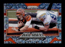 JOE BURROW 2021 PANINI PRIZM ALL OUT! #10 NO HUDDLE DISCO PRIZM SP BD9758