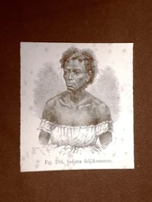 In America in 1883 Indian Amazon Woman Indians