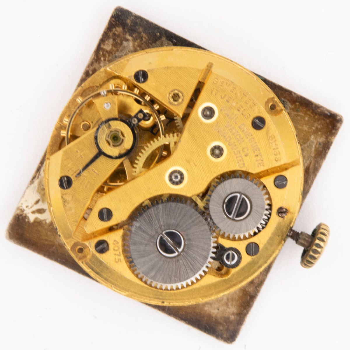 Mouvement Mécanique Vintage De Montre-bracelet Paul Breguette - Pour Pièces Ou Réparation - Il Manque La Tige