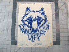 vtg 1990s hip hop  Original art Joe Buck concept logo Da Wolfpack 6C