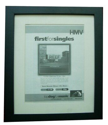 REEF+Got Something To Say+POSTER+AD+RARE ORIGINAL 1999+FRAMED+FAST GLOBAL SHIP