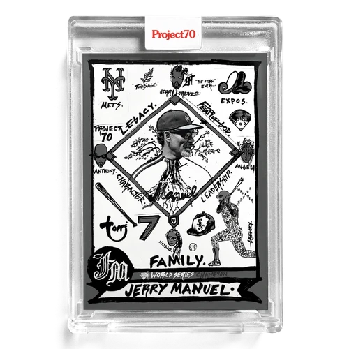 Jerry Manuel Topps Project 70 Gregory Siff #212 /881 1979 Design with Box