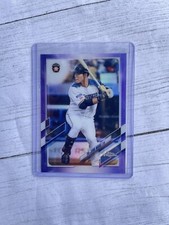 2021 Chrome NPB Nippon Professional Baseball Purple Refractor /299 Po Jung Wang