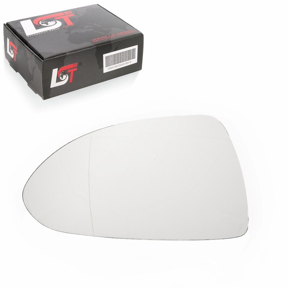 Aspherical Glue-On Mirror Glass Left For Opel Corsa D MK III S07