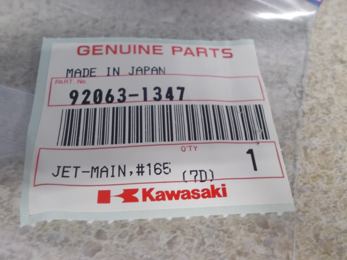 NOS OEM Kawasaki Main Jet 1993-2000 ZX1100 ZX750 Ninja 92063-1347