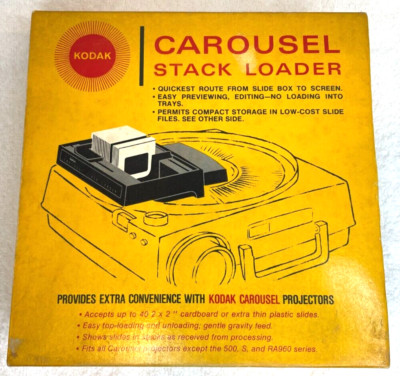 Vintage Kodak Carousel Stack Loader B40 w/Original Box & Owner's  Manual