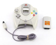 Sega Dreamcast Controller White HKT-7700  Mega Memory Card 4X DC Memory Unit