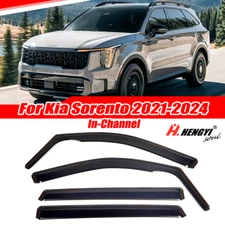 For Kia Sorento 2021-2024 Rain Guard Vent Deflector Window Visor In-Channel