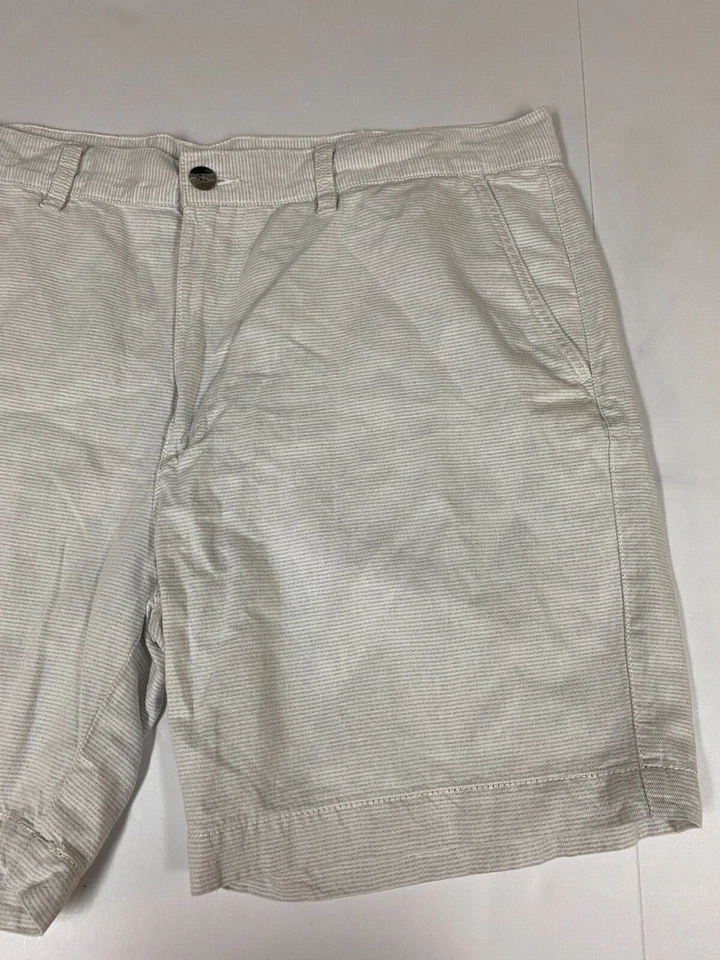 St. Johns Bay Mens Chino Shorts 42 striped straight  - Image 2 of 4