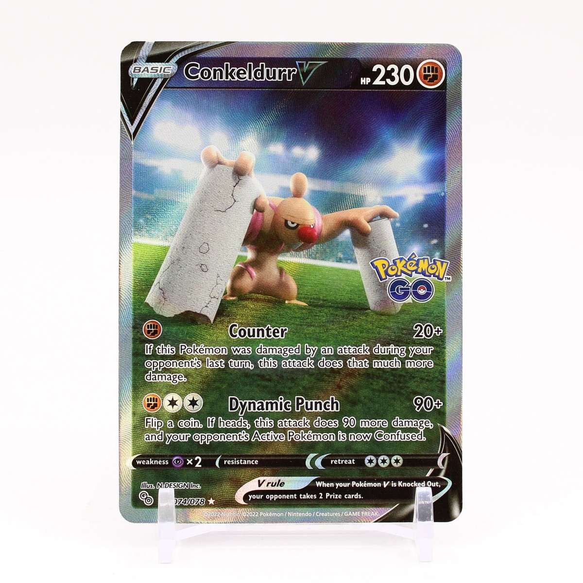 Conkeldurr V 074/078 Pokémon GO for sale | eBay