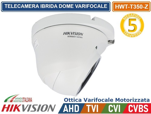 HIKVISION TELECAMERA DOME 5MP VARIFOCALE OTTICA MOTORIZZATA TVI/AHD/CVI/CVBS - Foto 3 di 5