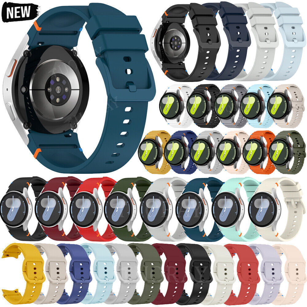 Silicone Sport Band Strap For Samsung Galaxy Watch 7/6/5/4/FE Classic 40mm 44mm