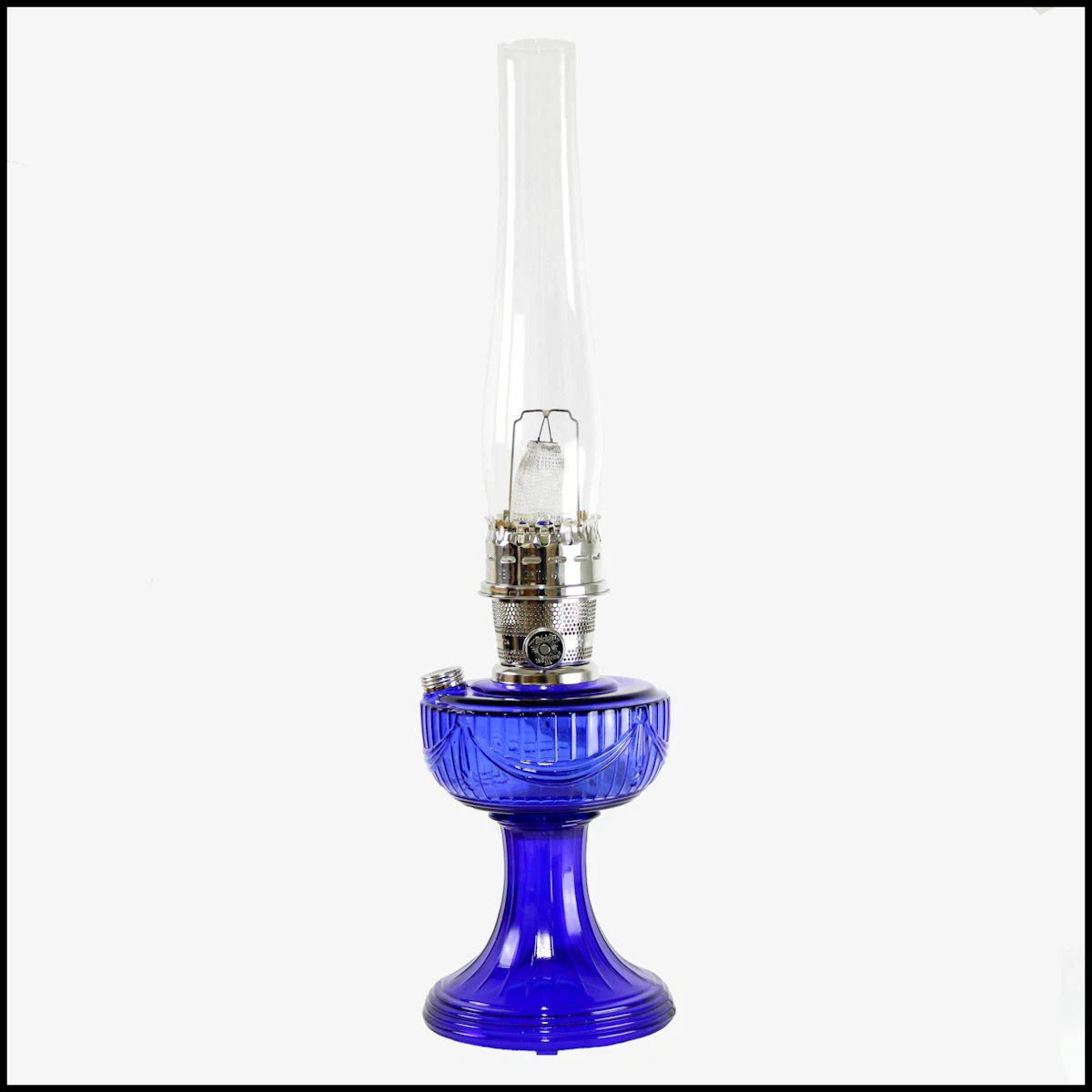 ALADDIN LAMP COBALT BLUE LINCOLN DRAPE LAMP PART C6177N NEW IN BOX
