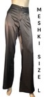 🌻 MESHKI SIZE L WIDE LEG BLACK SATIN PANTS