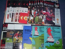 MANCHESTER UNITED (CHAMPIONS LEAGUE/EUROPEAN CUP) (MAN UTD) IN EUROPE PROGRAMMES